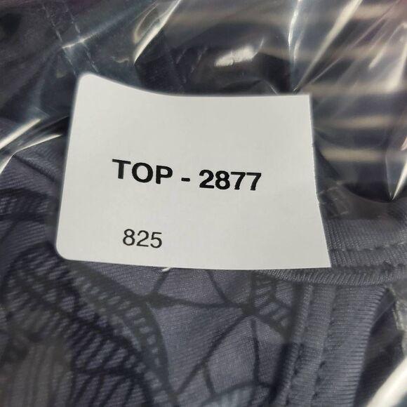 Athleta Grey Floral Print Strappy Athletic Tank Top Women’s Medium - Picture 7 of 7